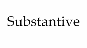 substantive