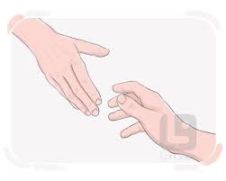 within touching distance (of sth)
