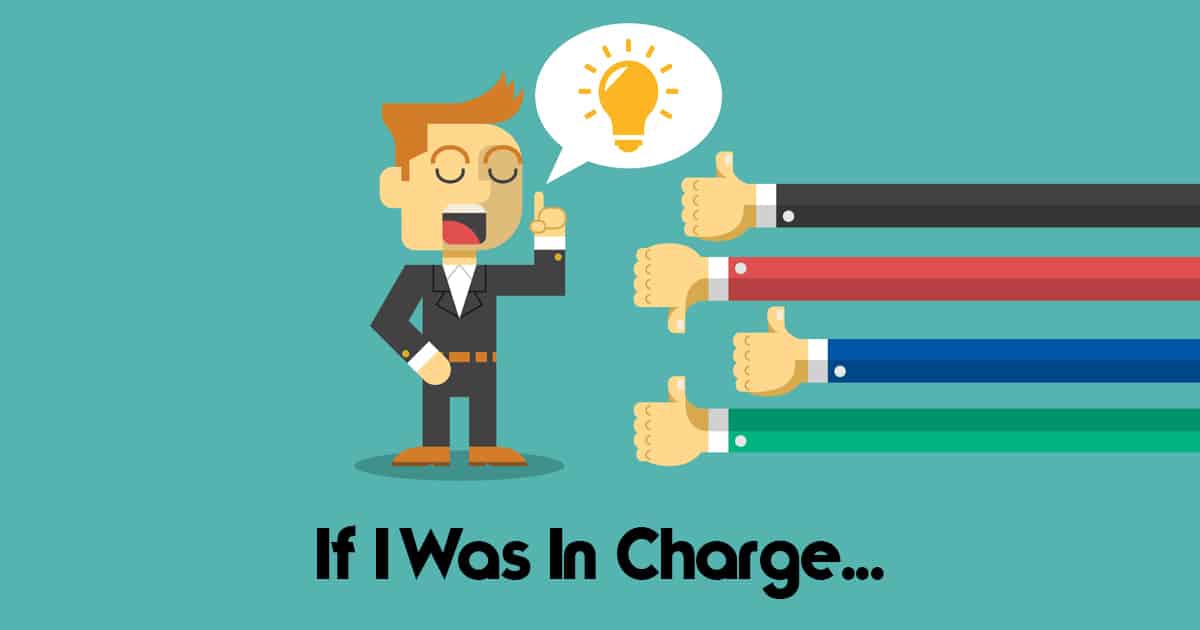 in charge of