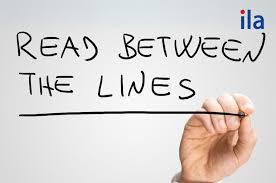read between the lines