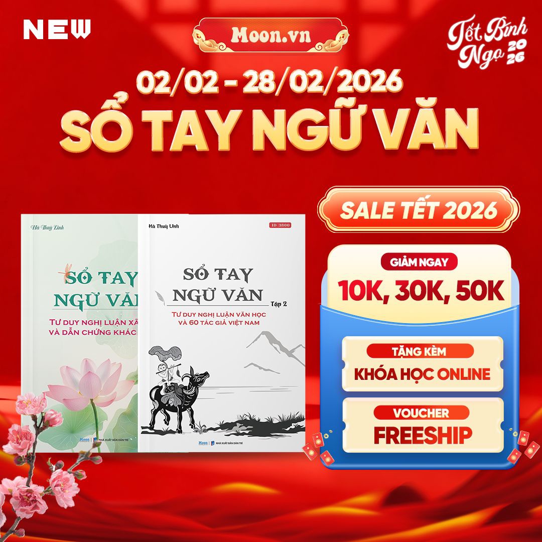 Combo Sổ Tay Ngữ Văn - Tập 1, Tập 2 - Tư Duy Nghị Luận Xã Hội, Tư Duy Nghị Luận Văn Học