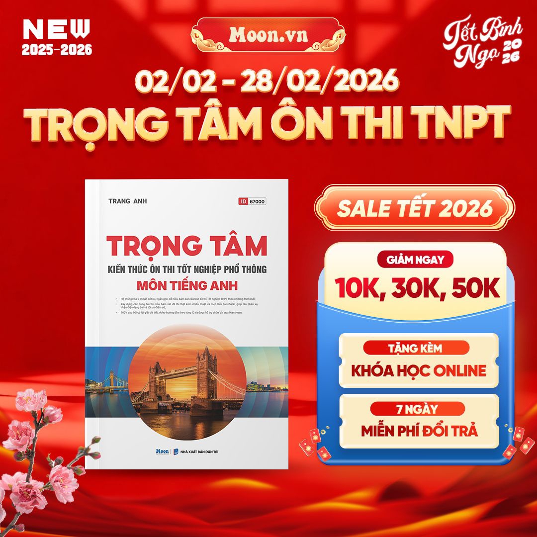 [2025-2026] Trọng Tâm Kiến Thức  Môn Tiếng Anh Ôn Thi TNPT