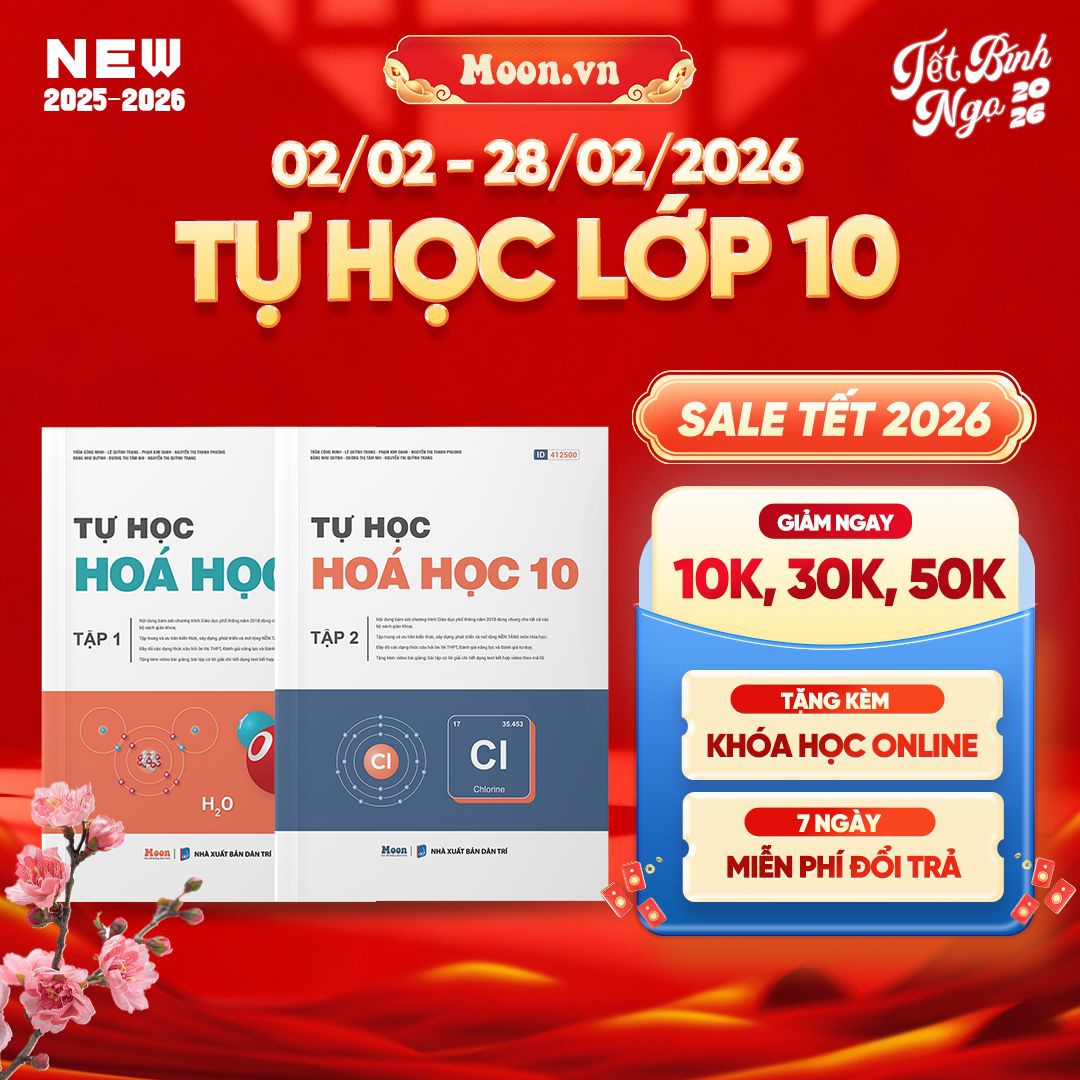 [2025-2026] Combo Tự Học Hóa Học Lớp 10  Tập 1, Tập 2
