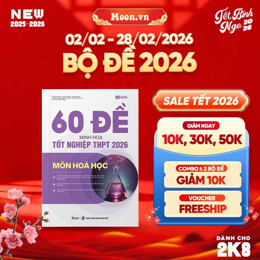 [2025-2026] 60 Đề Minh Họa Môn Hóa Học TNPT 2026