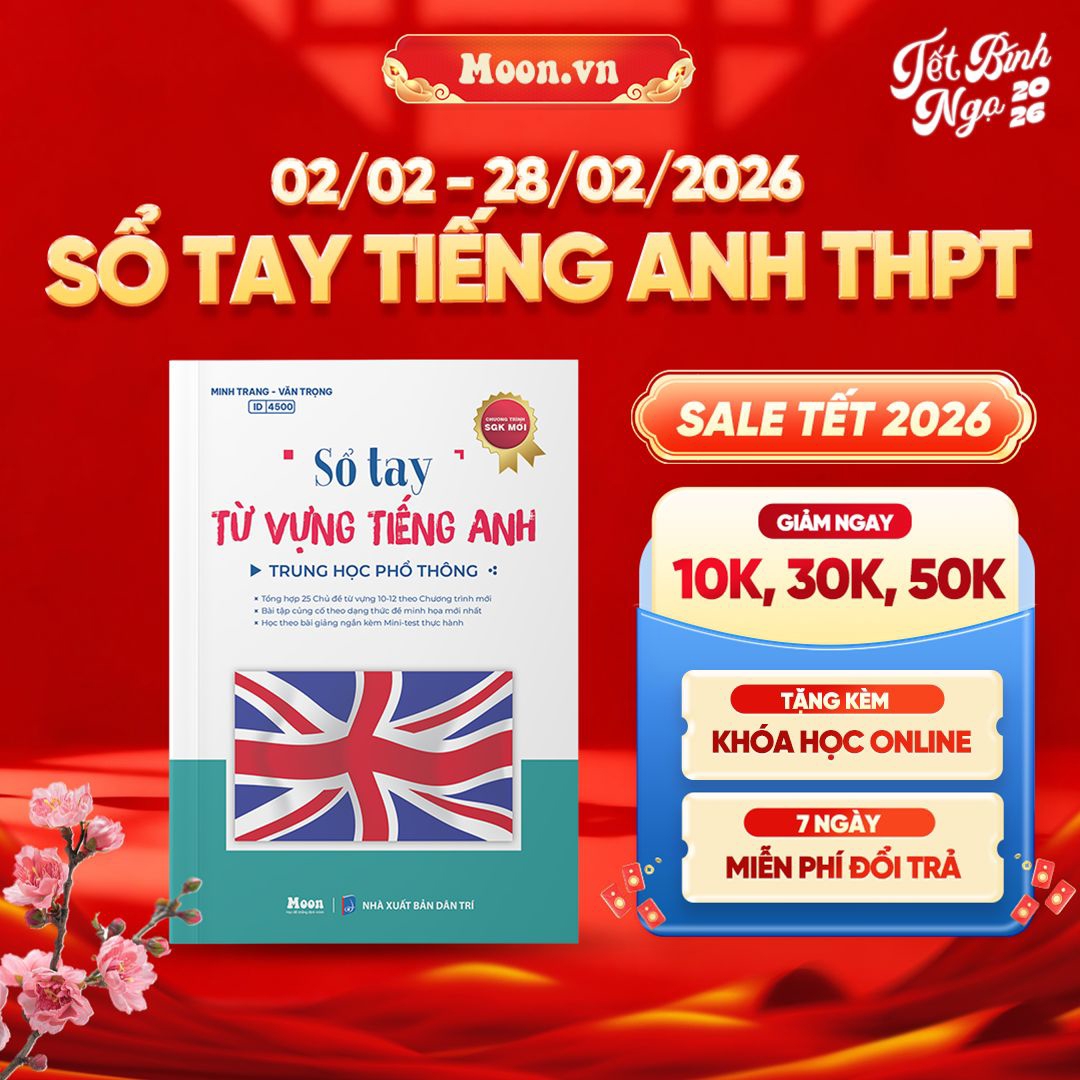 Sổ Tay Từ Vựng Tiếng Anh THPT - Chương Trình Mới - Ôn Thi Tốt Nghiệp THPT 2025