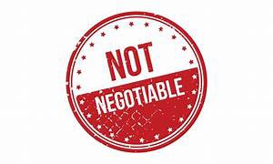 non-negotiable