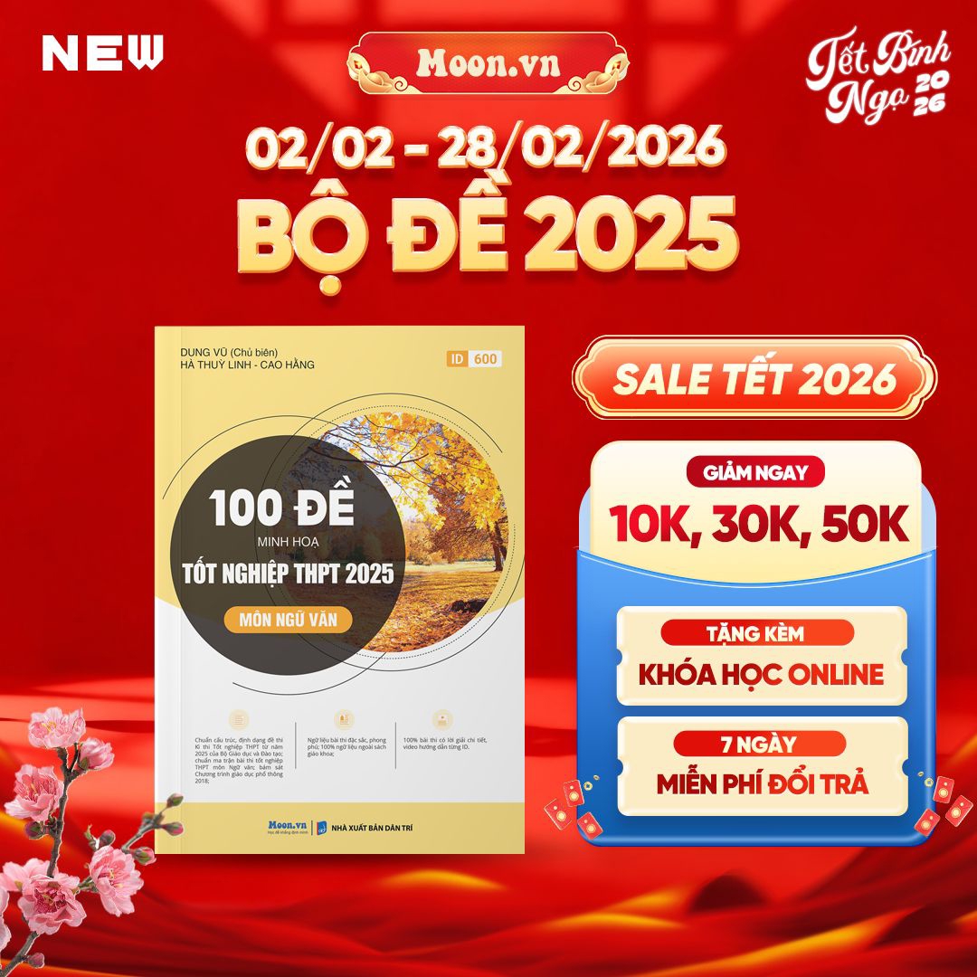 100 Đề Minh Họa Môn Ngữ Văn TNPT 2025
