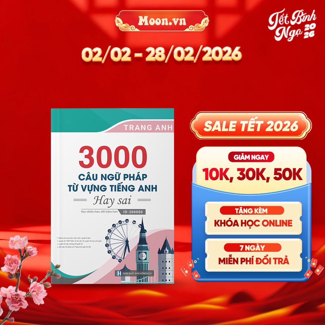 3000 Câu Ngữ Pháp - Từ Vựng Tiếng Anh Hay Sai