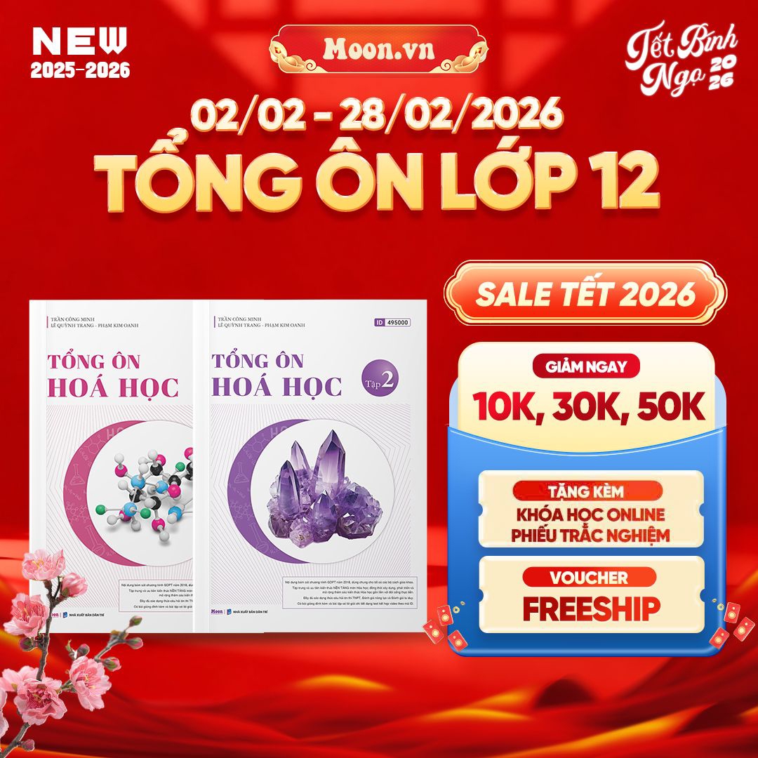 [2025-2026] Combo Tổng Ôn Hóa Học Tập 1, Tập 2