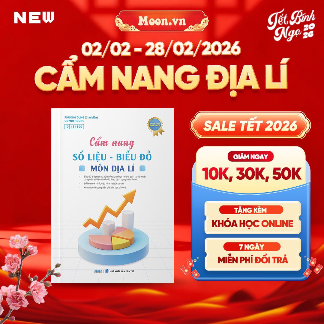 [LỚP 12 SGK MỚI] Cẩm Nang Số Liệu - Biểu Đồ Môn Địa Lí - Ôn Thi ĐGNL 2025, Thi Tốt Nghiệp THPT 2025
