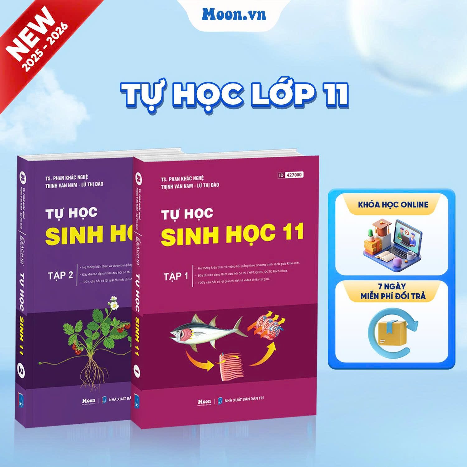 [2025-2026] Combo Tự Học Sinh Học Lớp 11 - Tập 1, Tập 2 
