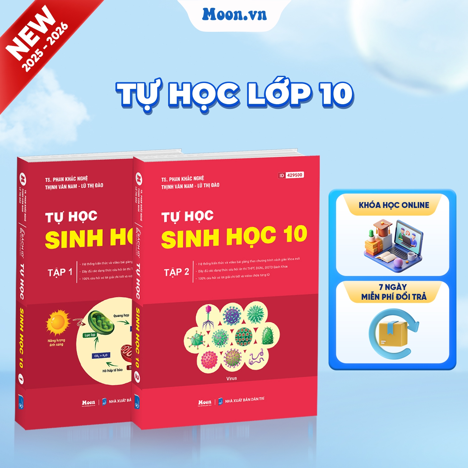  [2025-2026] Combo Tự Học Sinh Học 10 Tập 1-2