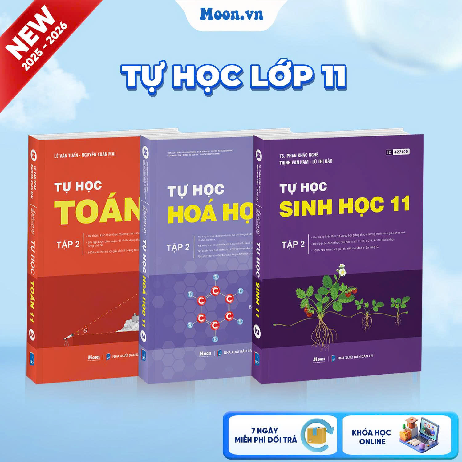 [2025-2026] Combo Tự Học Toán Hóa Sinh 11 Tập 2