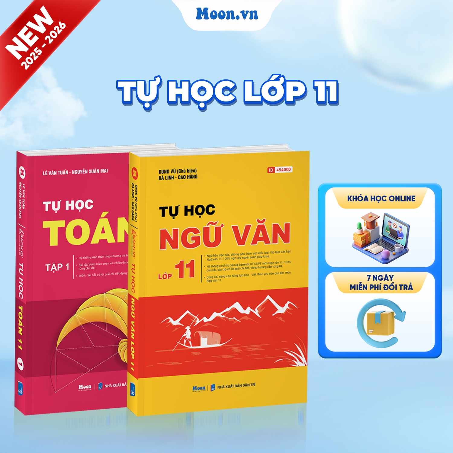 [2025-2026] Combo Tự Học Toán Văn Lớp 11 Tập 1