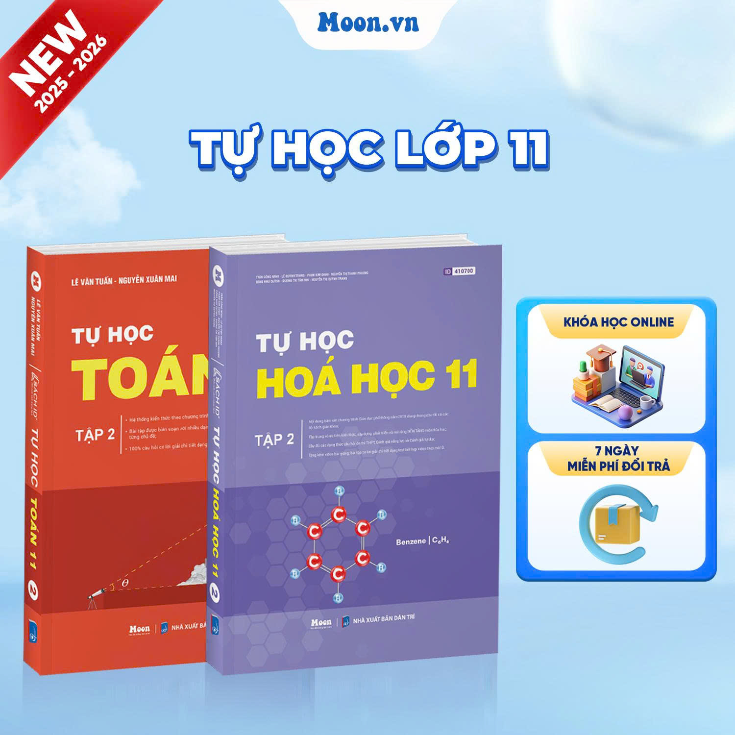 [2025-2026] Combo Tự Học Toán Hóa Lớp 11 Tập 2