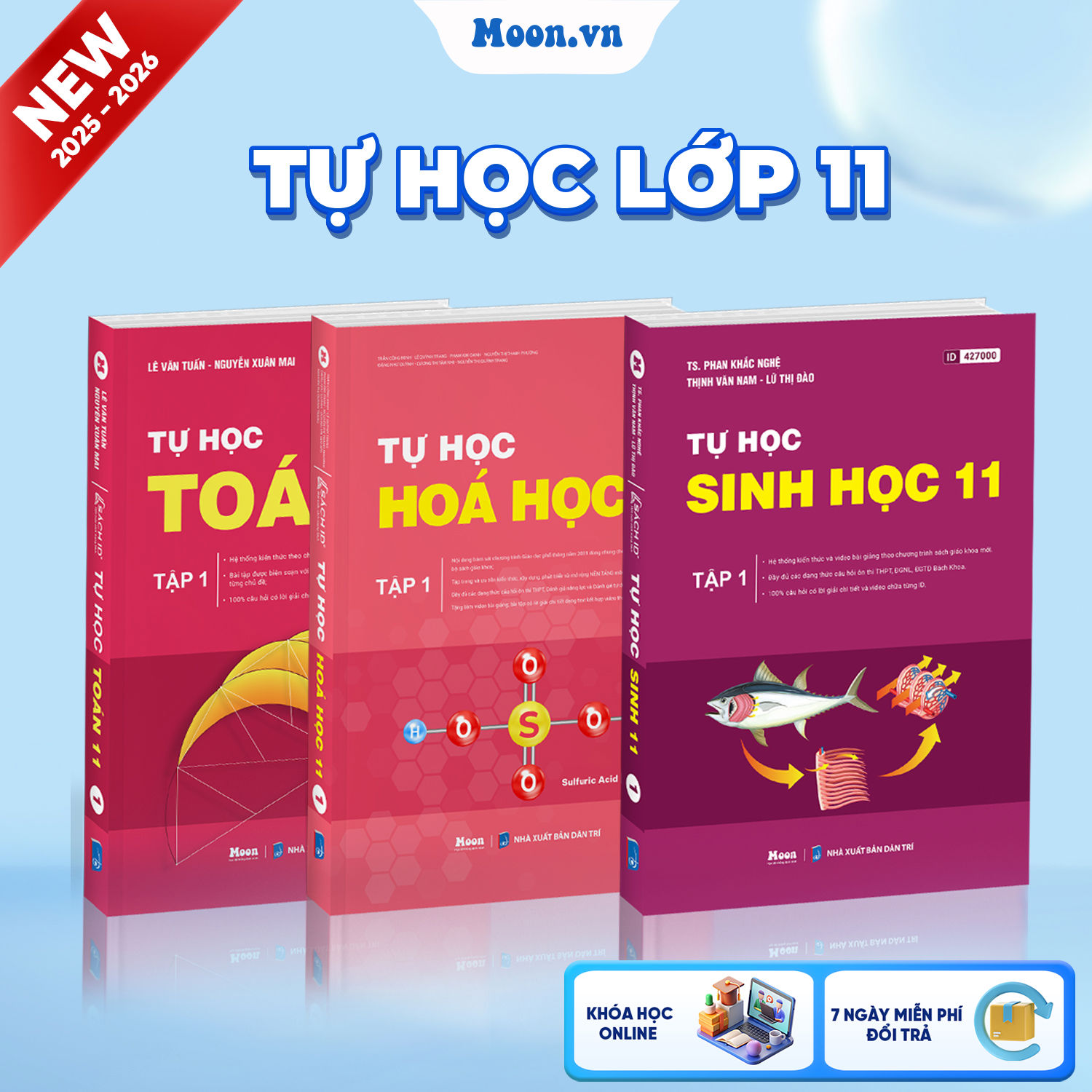 [2025-2026] Combo Tự Học Toán Hóa Sinh 11 Tập 1