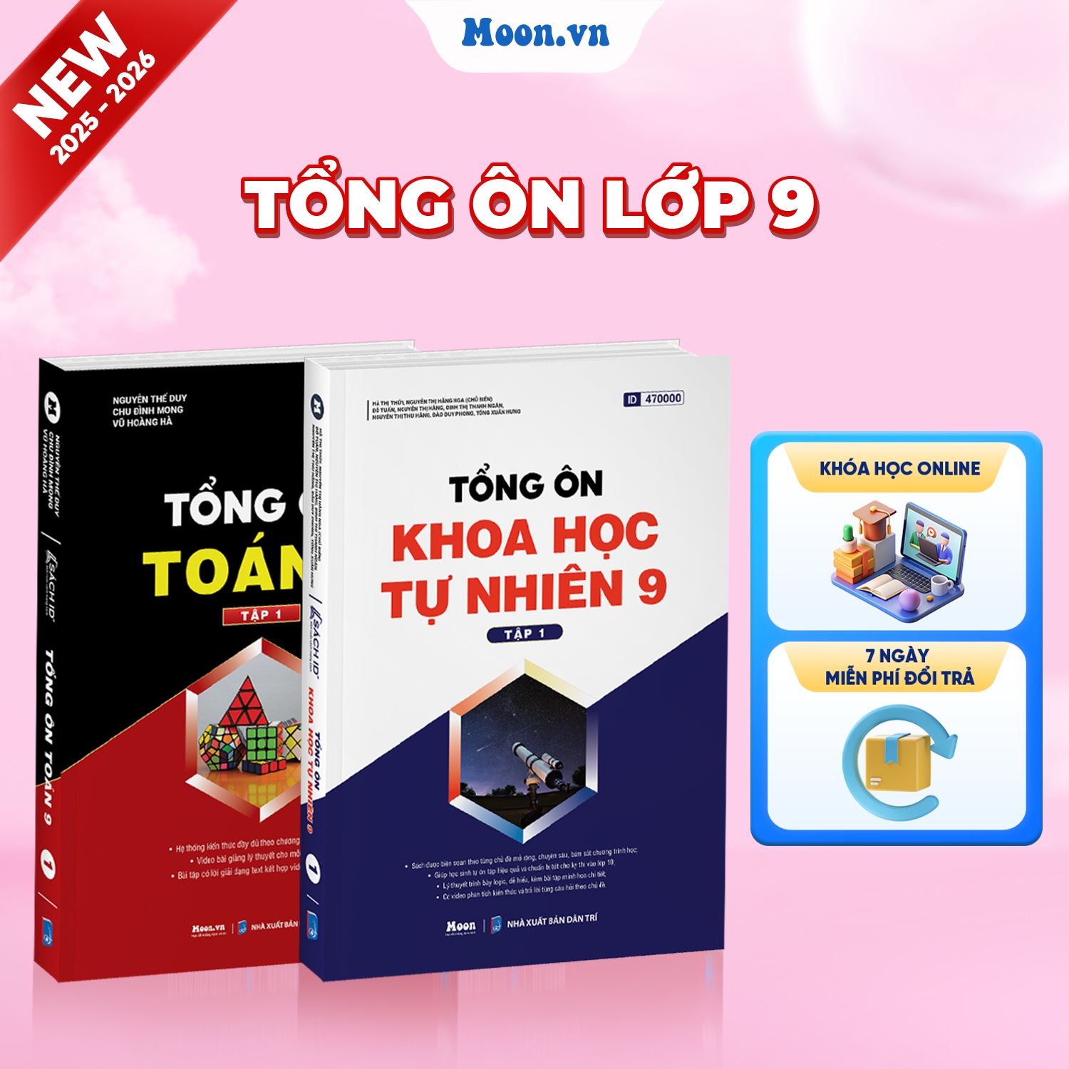 [2025-2026]Combo Tổng Ôn Toán - KHTN Lớp 9 Tập 1