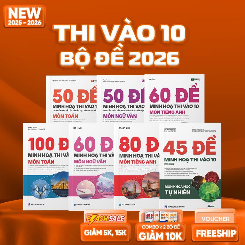 Combo Sách Bộ Đề 9 Vào 10 THCS - 2026