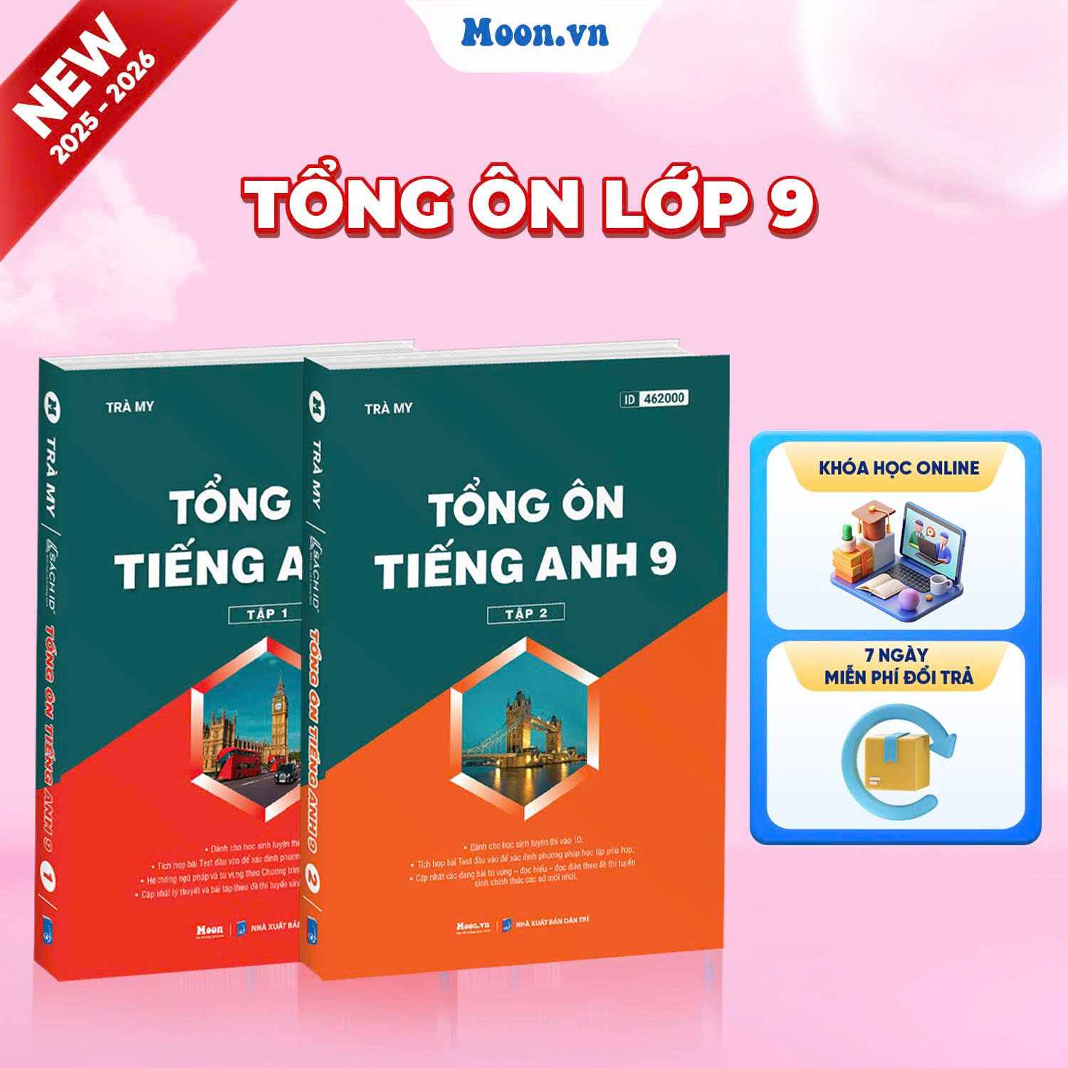 [2025-2026] Combo Tổng Ôn Tiếng Anh 9 Tập 1, Tập 2