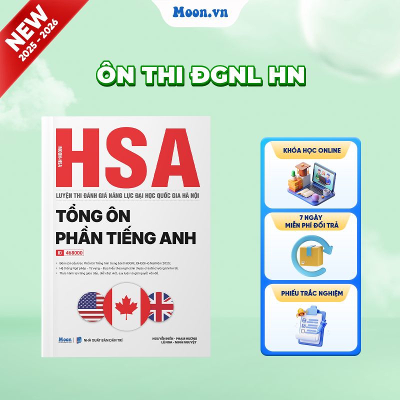 Moon HSA - Tổng Ôn Phần Tiếng Anh