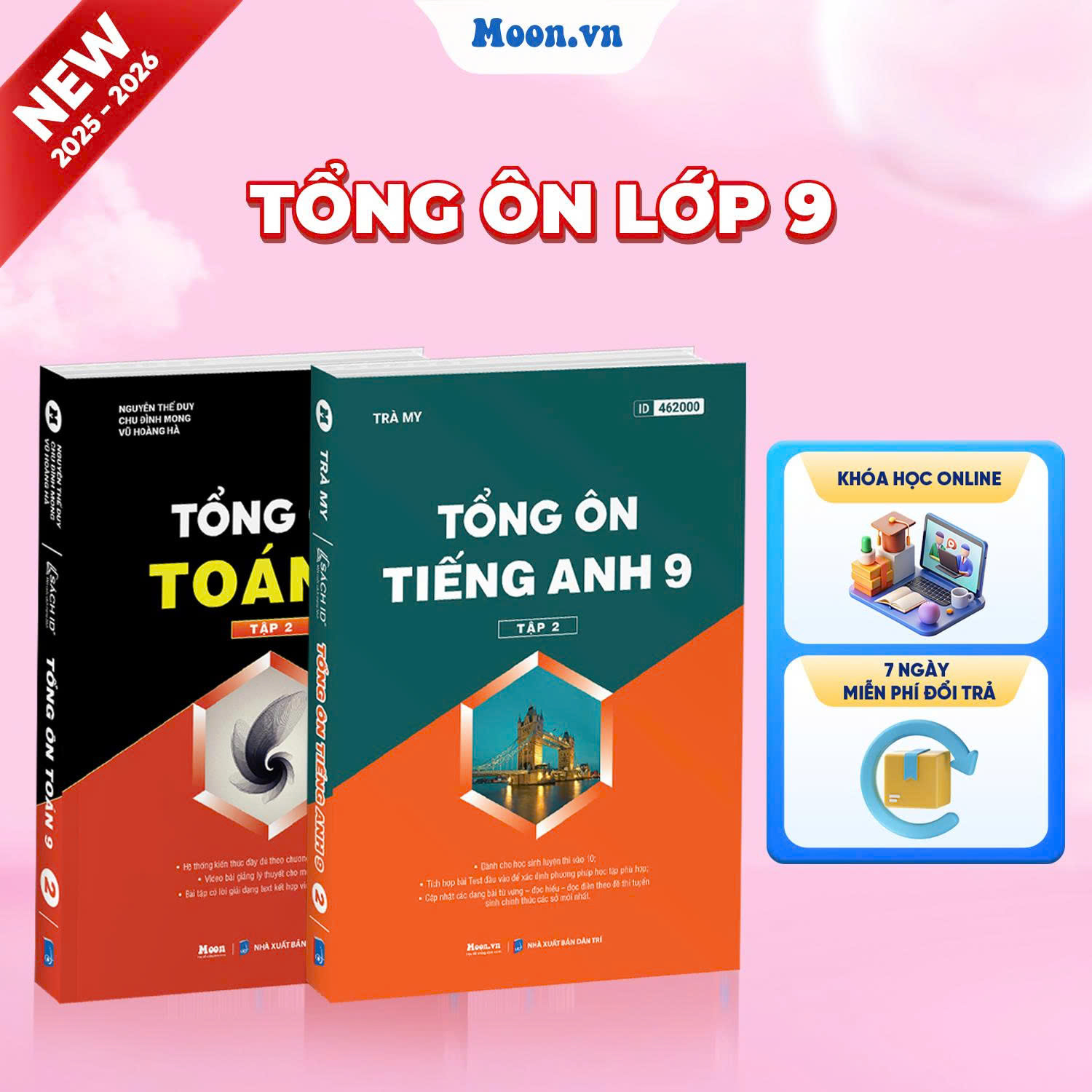 [2025-2026]Combo Tổng Ôn Toán - Tiếng Anh Lớp 9 Tập 2
