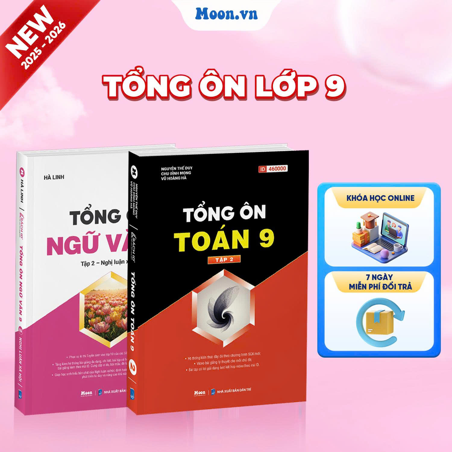 [2025-2026] Combo Tổng Ôn Toán - Ngữ Văn 9 Tập 2