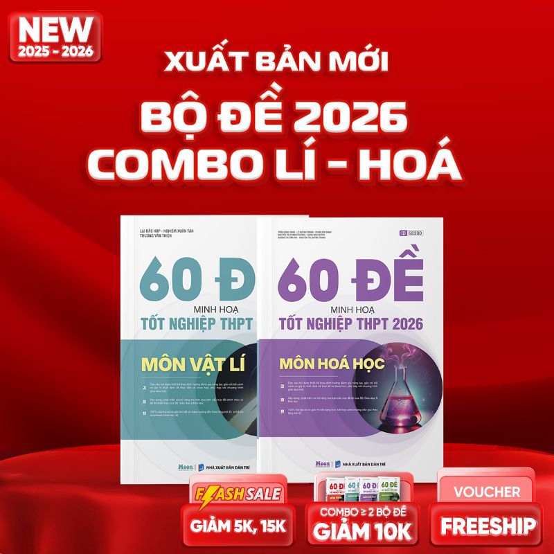Combo Lí - Hóa Bộ Đề Minh Họa 2026