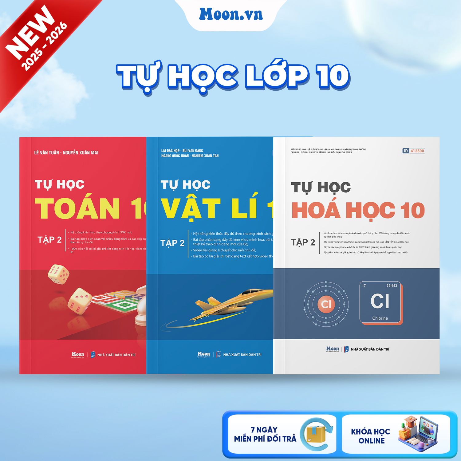 [2025-2026] Combo Tự Học Toán - Lí - Hóa 10 Tập 2