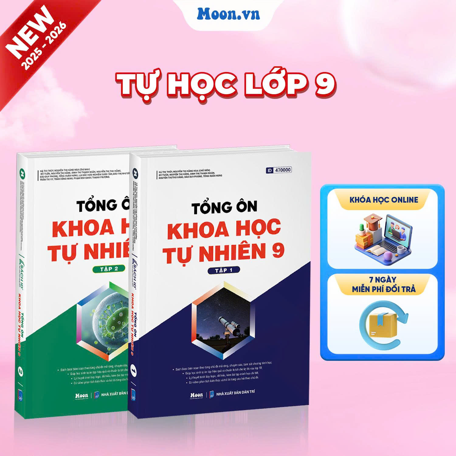 [2025-2026] Combo Tổng Ôn Khoa Học Tự Nhiên 9 Tập 1, Tập 2