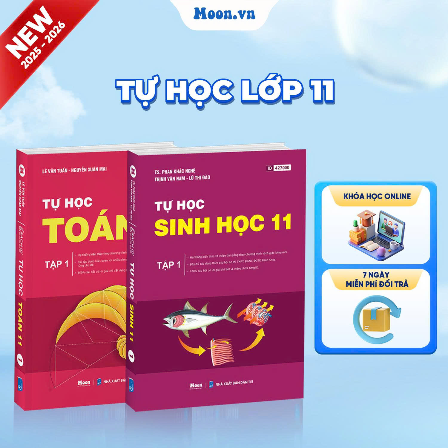 [2025-2026] Combo Tự Học Toán Sinh Lớp 11 Tập 1