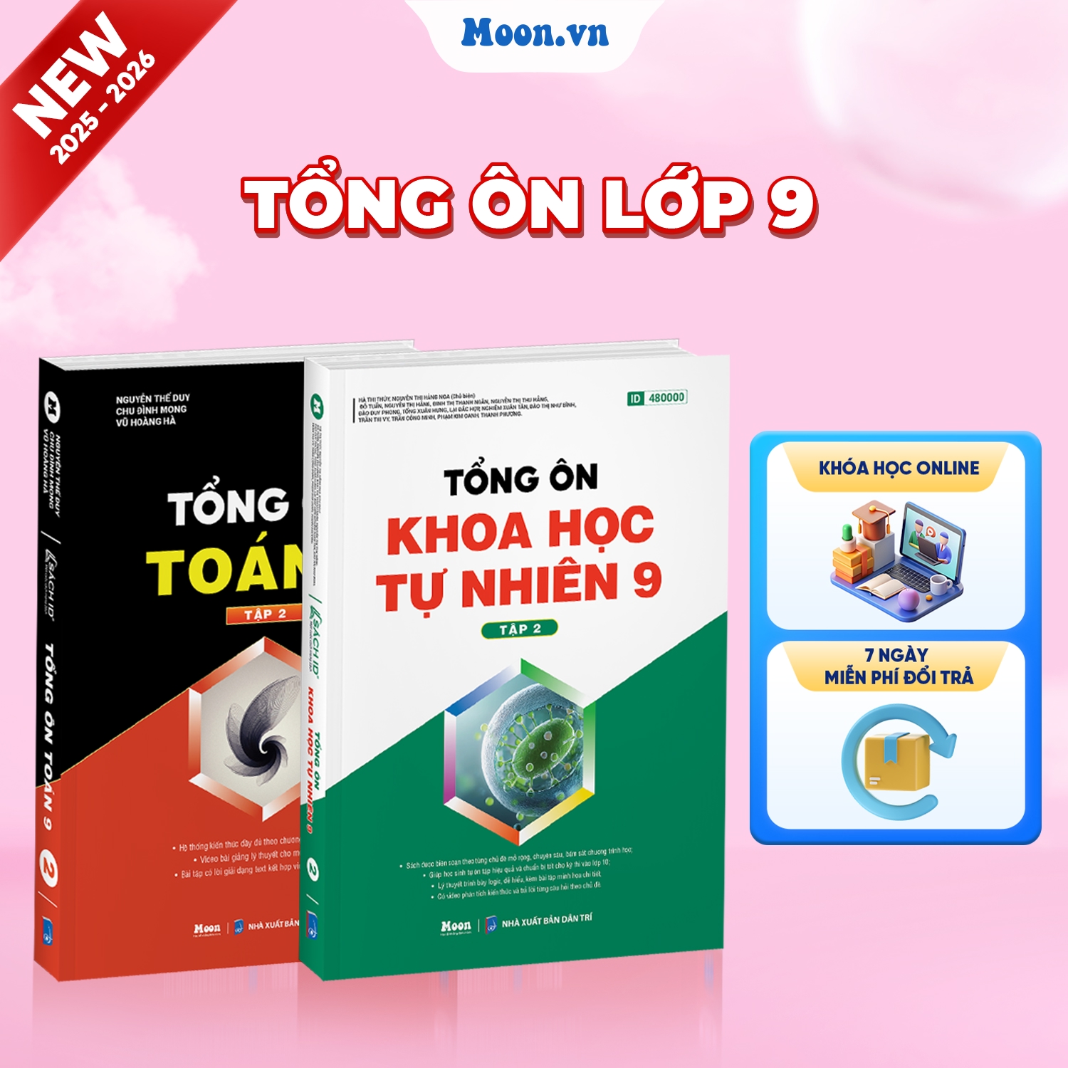 [2025-2026]Combo Tổng Ôn Toán - KHTN Lớp 9 Tập 2