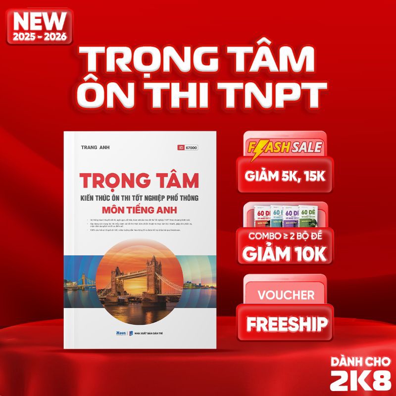 [2025-2026] Trọng Tâm Kiến Thức  Môn Tiếng Anh Ôn Thi TNPT