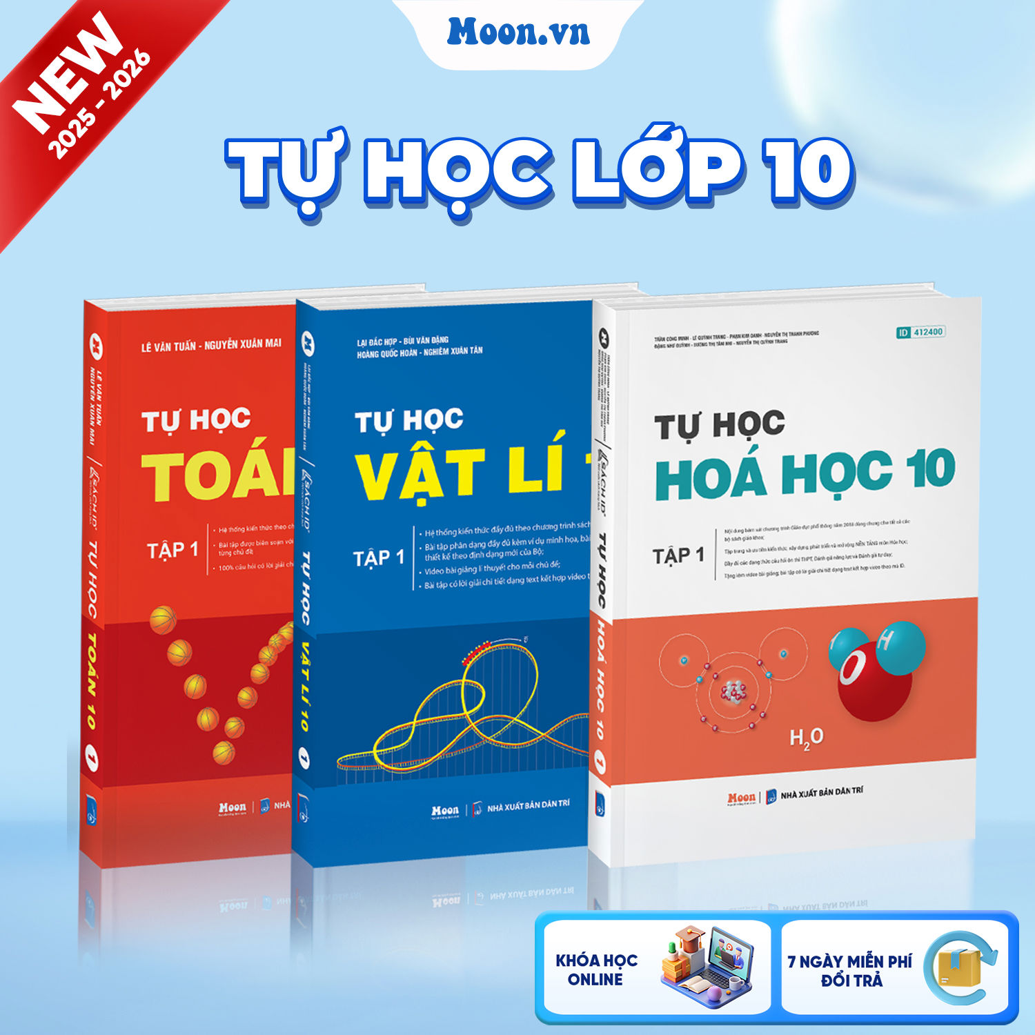 [2025-2026] Combo Tự Học Toán - Lí - Hóa 10 Tập 1