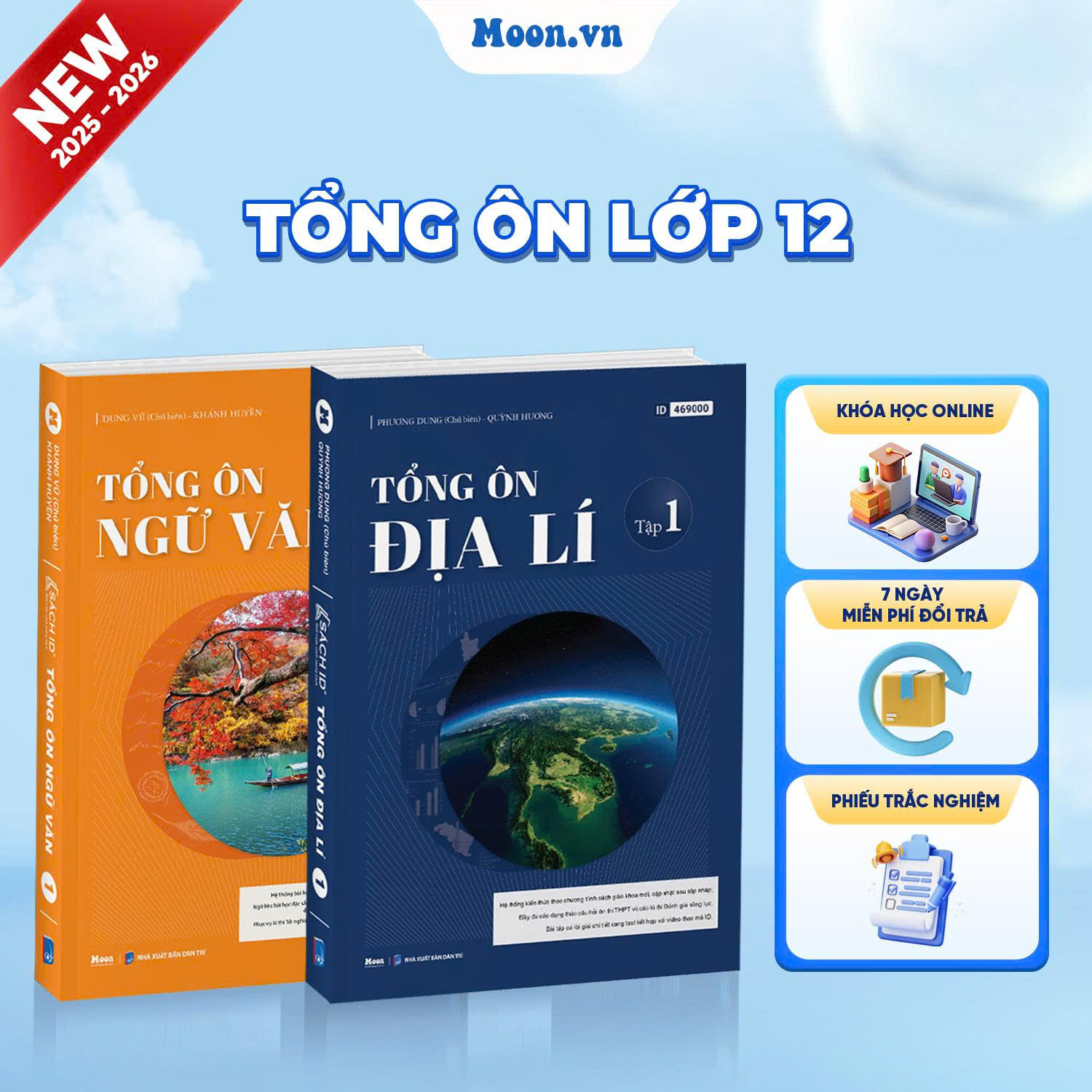  [2025-2026] Combo Tổng Ôn Ngữ Văn Và Tổng Ôn Địa Lí Tập 1
