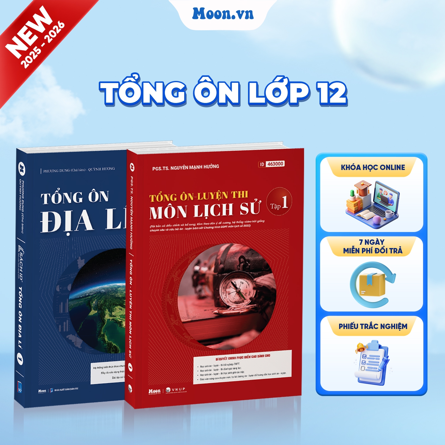 [2025-2026] Combo Tổng Ôn Lịch Sử và Địa Lí Tập 1(cũ)