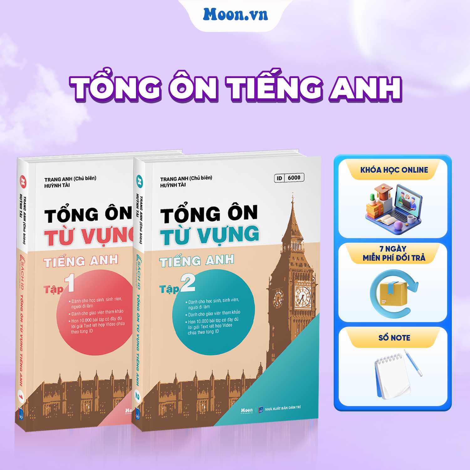 Combo Tổng Ôn Từ Vựng Tiếng Anh Tập 1, Tập 2