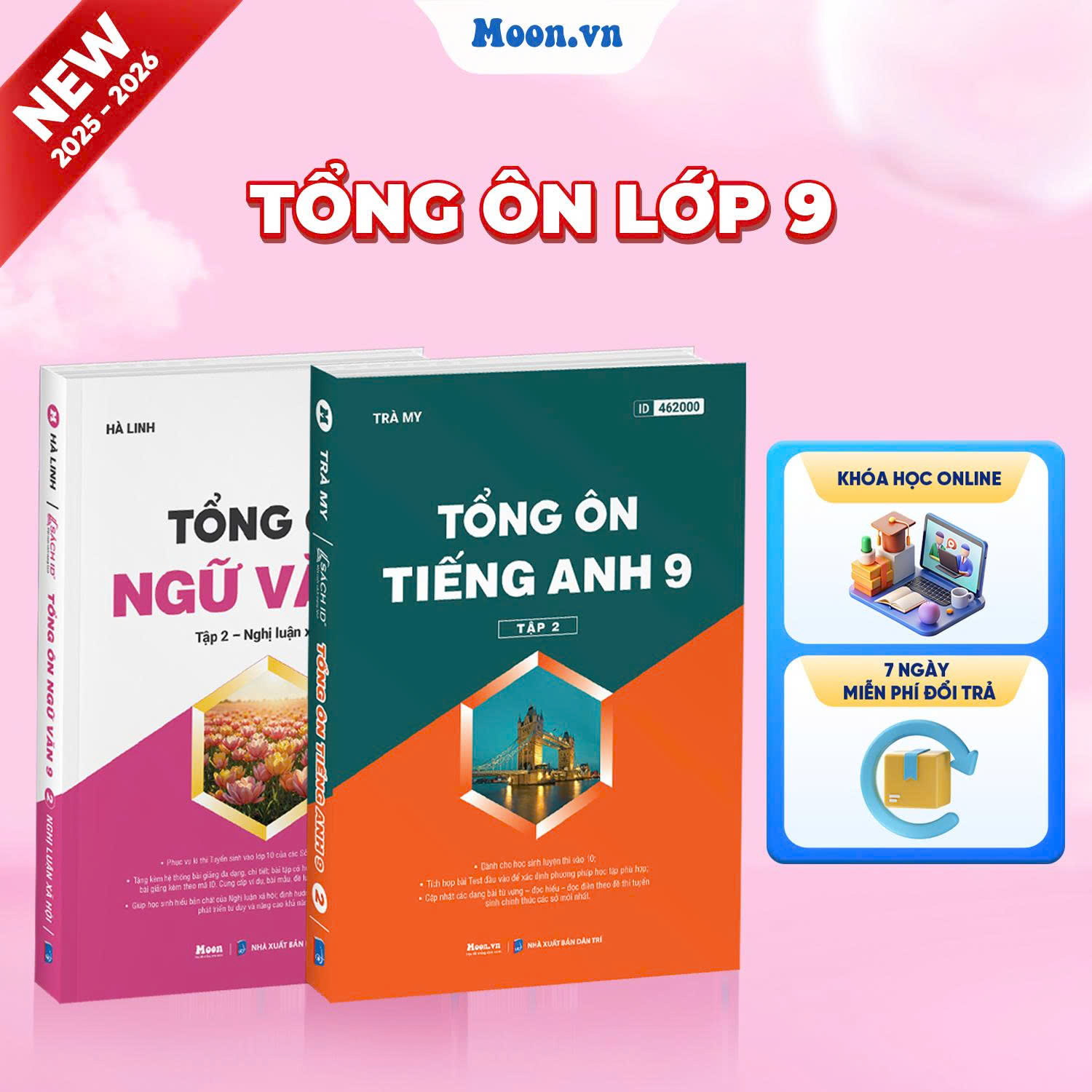 [2025-2026] Combo Tổng Ôn Ngữ Văn Và Tiếng Anh Lớp 9 Tập 2