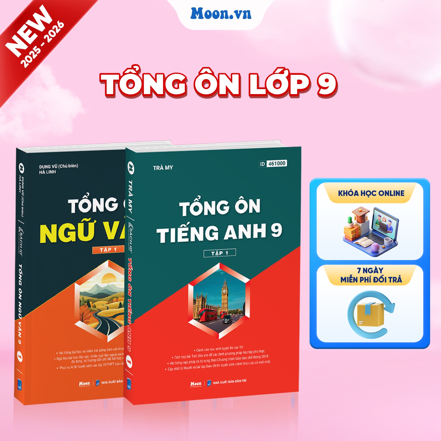 [2025-2026]Combo Tổng Ôn Ngữ Văn - Tiếng Anh Lớp 9 Tập 1