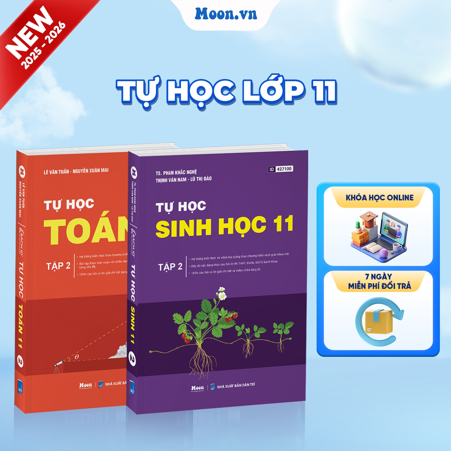 [2025-2026] Combo Tự Học Toán Sinh Lớp 11 Tập 2