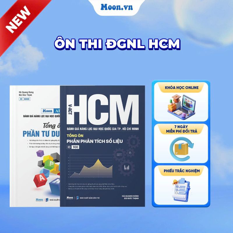 Moon V-ACT - Combo Tổng Ôn Phần Tư Duy Logic & Phân Tích Số Liệu