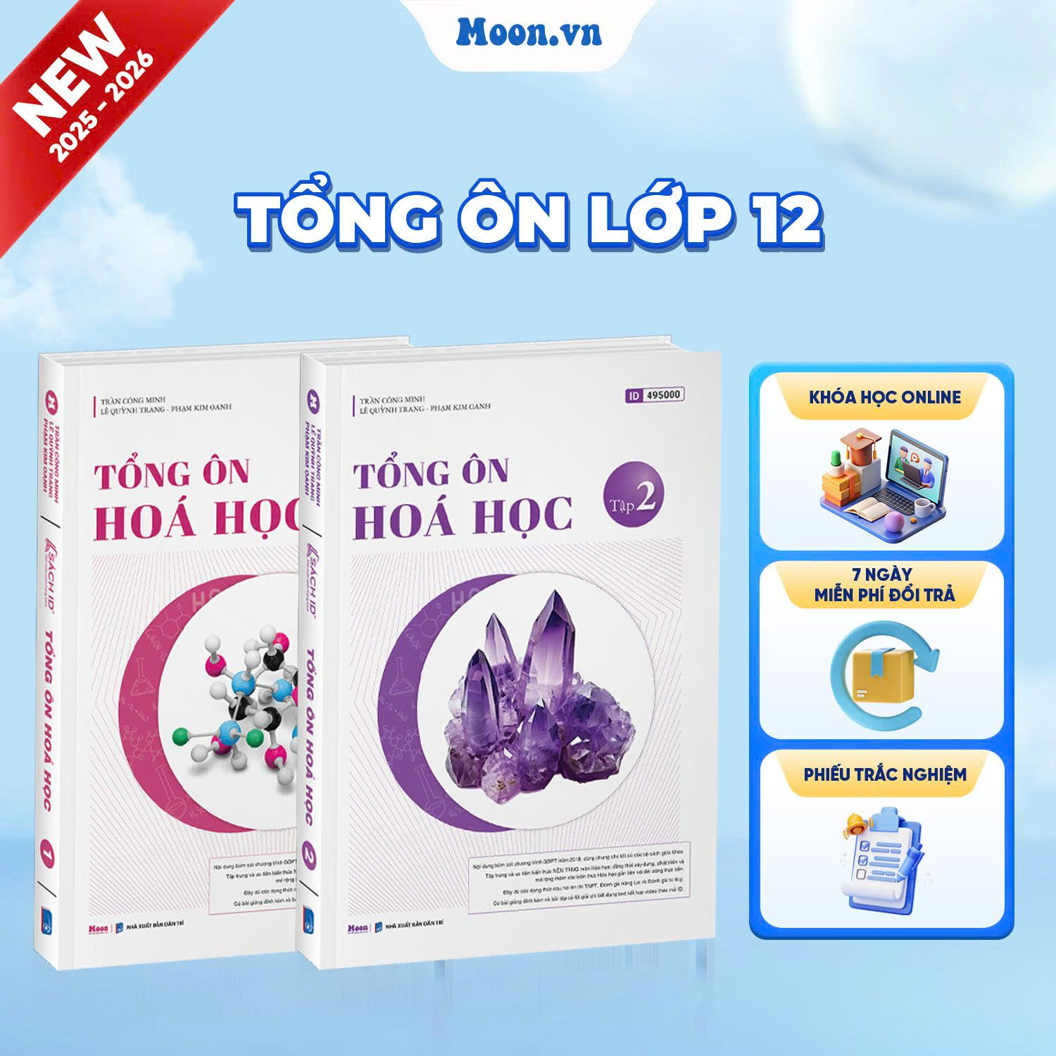 [2025-2026] Combo Tổng Ôn Hóa Học Tập 1, Tập 2