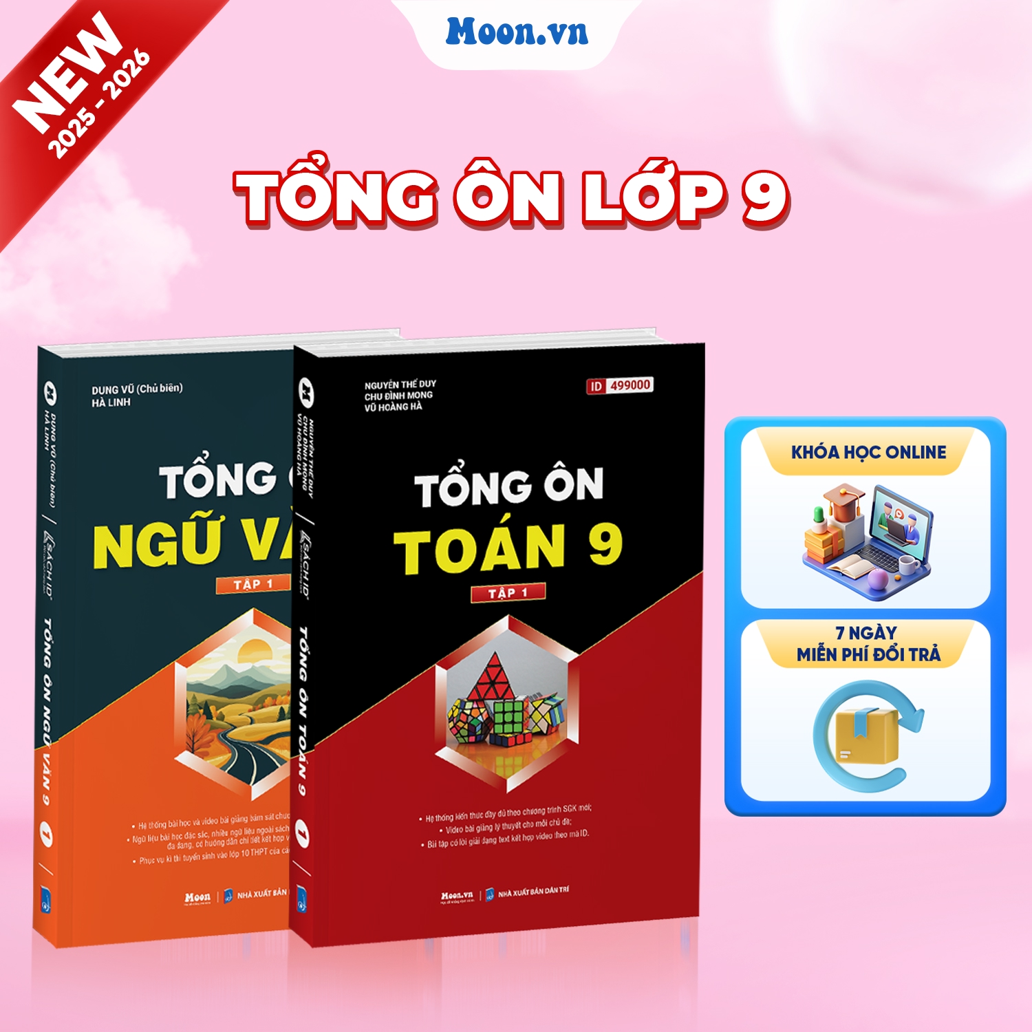 [2025-2026]Combo Tổng Ôn Toán - Ngữ Văn Lớp 9 Tập 1