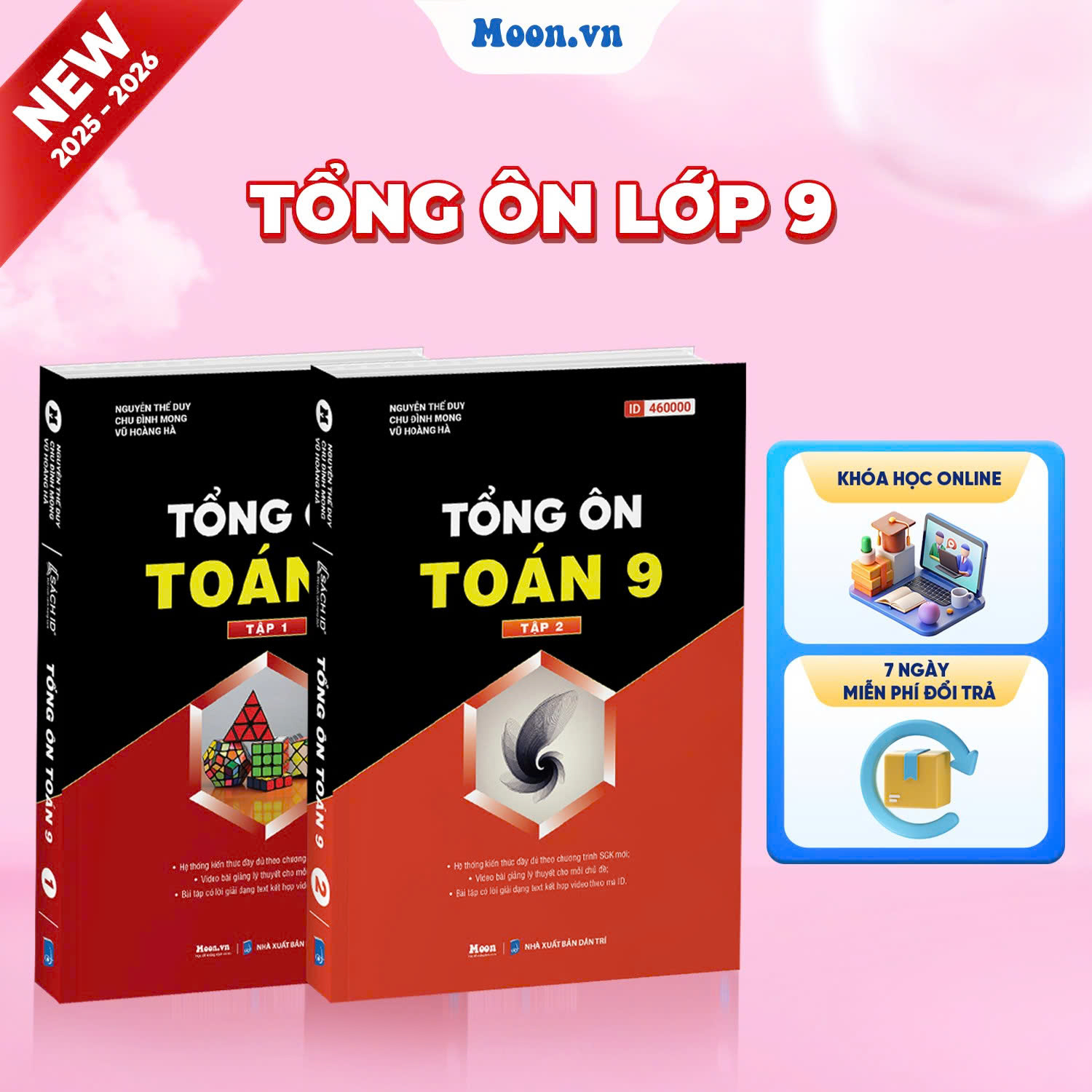 [2025-2026] Combo Tổng Ôn Toán Học 9 Tập 1, Tập 2