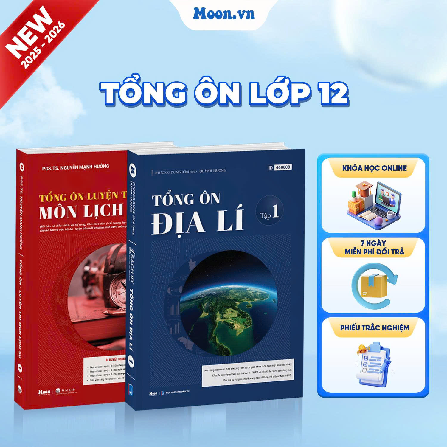 [2025-2026] Combo Tổng Ôn Lịch Sử và Địa Lí Tập 1