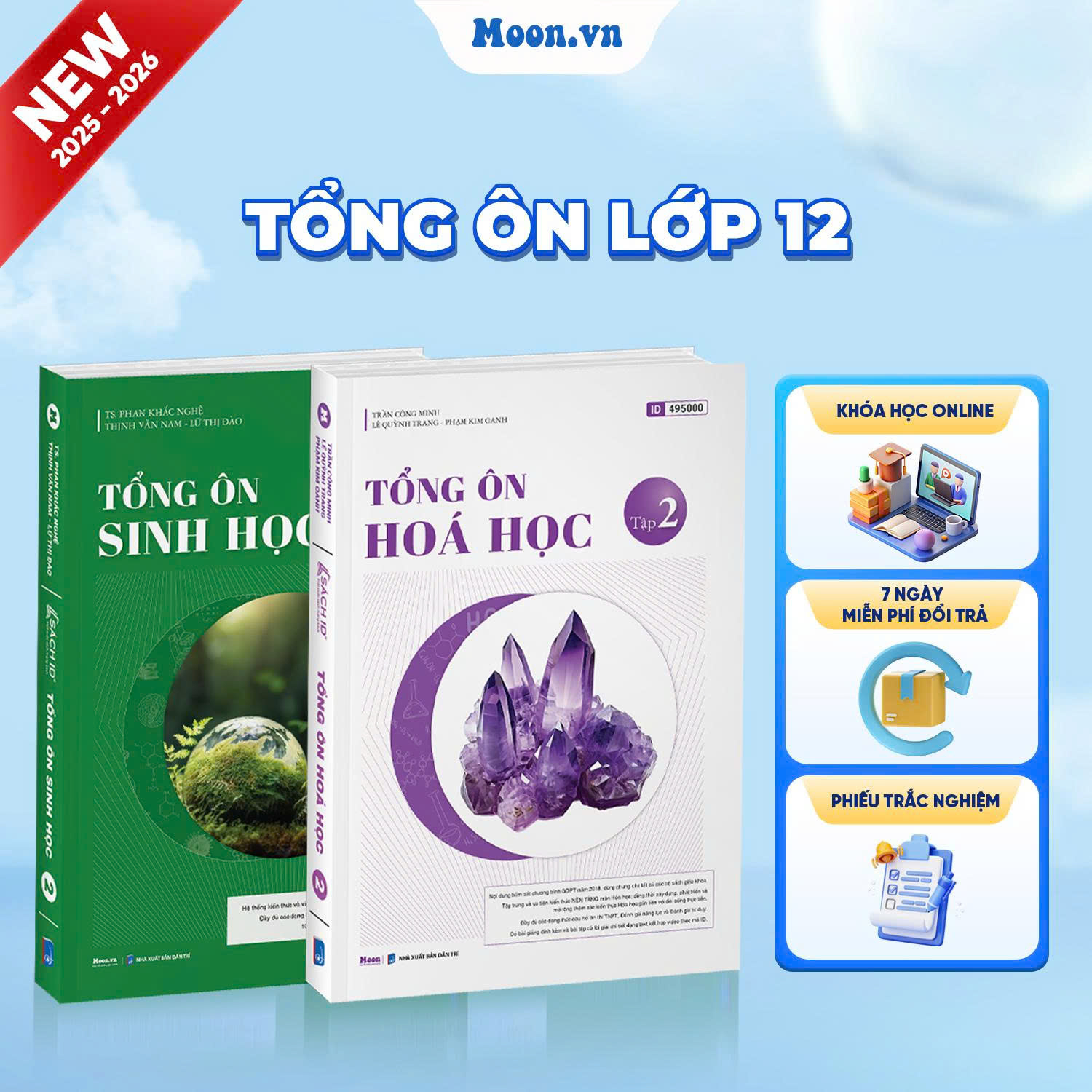 [2025-2026] Combo Tổng Ôn Sinh Học Tập 2 Và Tổng Ôn Hóa Học Tập 2