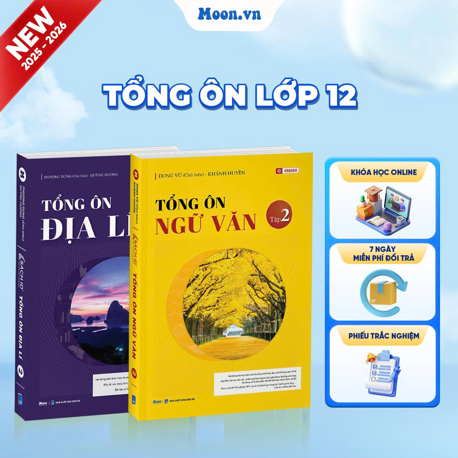  [2025-2026] Combo Tổng Ôn Ngữ Văn Và Tổng Ôn Địa Lí Tập 2