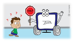 halting
