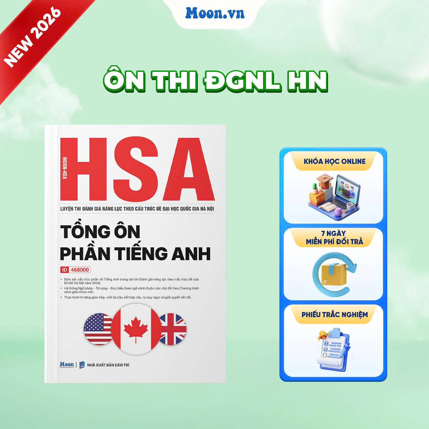 Moon HSA - Tổng Ôn Phần Tiếng Anh