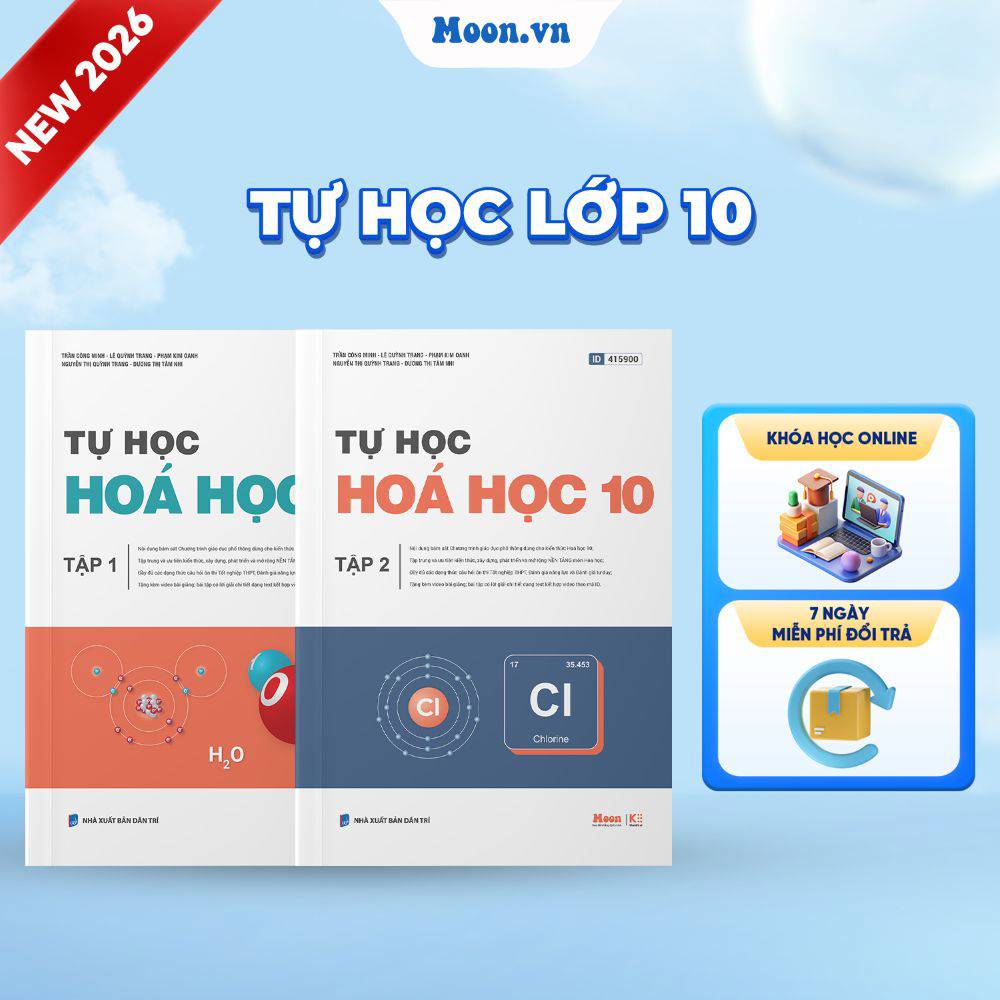  [2026-2027] Combo Tự Học Hóa Học Lớp 10  Tập 1, Tập 2