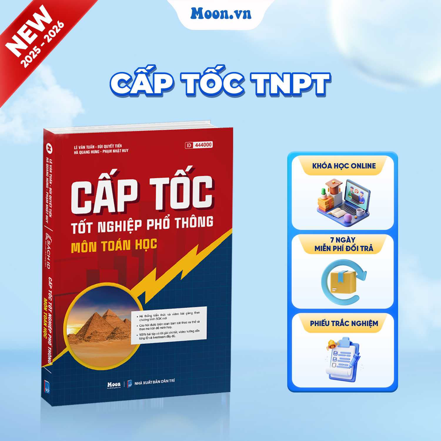 [LỚP 12 SGK MỚI] Cấp Tốc TNPT Môn Toán Học